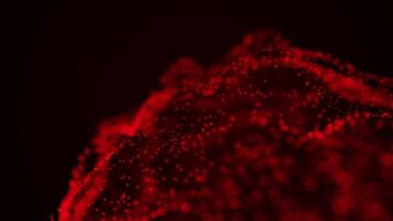 Abstract Red Particle Stream in a Dark Background video