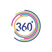 360 Degree View Related Icon flat design vector