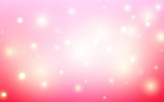 Romantic Pink Bokeh Light Background with Soft Glow. Dreamy Blurred Abstract Circles in Gentle Pastel Tones, Background decoration vector