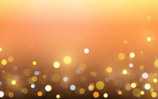 Golden Hour Bokeh with Warm Glow. Soft Amber Lights and Gentle Flares, Background decoration vector