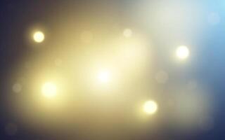 Golden Blue Bokeh Glow with Soft Abstract Lights . Elegant Night Sparkle with Warm and Cool Tones, Background decoration vector