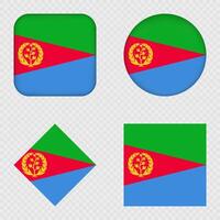 Eritrea Flag Icons Pack. vector