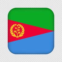 Eritrea square flag with gradient. illustration. vector