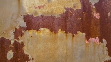 Yellow brown rust and background texture Abstract corroded old metal rusty. photo