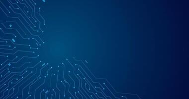 cyber circuit network path lines background abstract banner modern template vector