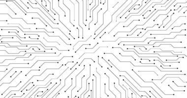 circuit pcb connection lines path ways template vector