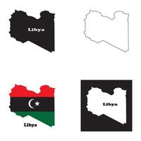 libya map design vector