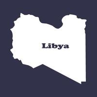 libya map icon design vector