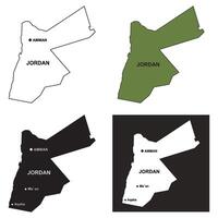 Jordan map icon design vector