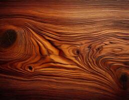 Close up of a wooden texture background with rich, warm tones and intricate grain patterns, perfect for design projects, rustic themes, or natural decor photo