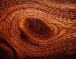 Close up of wooden texture background with rich, warm tones and intricate grain patterns, perfect for design projects, rustic themes, or natural decor photo