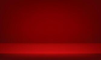 Empty Red studio background. Empty room with light effect. Space for selling products on the website. illustration vector