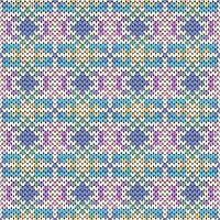 Knitting pattern background, vector