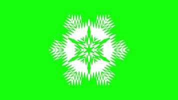 Radiating Abstract Star-Like Geometric Pattern with Symmetrical Details video