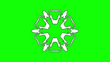 Radial abstract pattern with pointed shapes and dynamic symmetry video