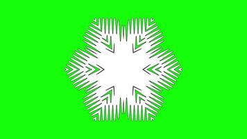 Abstract hexagonal design with dynamic arrow-like patterns video