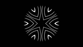 Dynamic abstract design with radiating curved patterns video