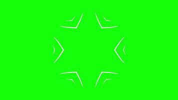 Abstract star-shaped pattern with layered angular outlines video