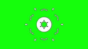 Geometric Abstract Pattern with Star Motif in Symmetrical Formation video