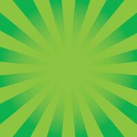 Sunburst Background Design Green Color vector