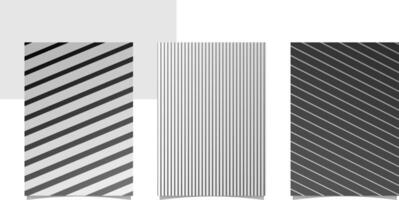 Grey brochure background collection vector