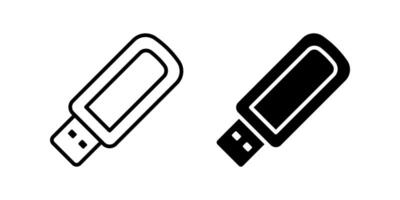 Usb Drive icon set. for mobile concept and web design. illustration vector