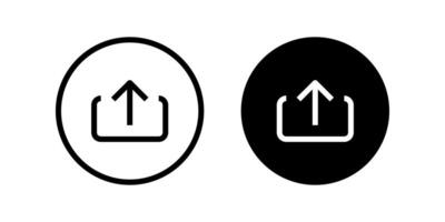 Upload icon. for mobile concept and web design. illustration vector