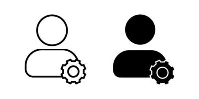 User management icon set. Administrator sign. for mobile concept and web design. illustration on white background vector