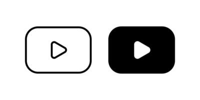 icon. play button sign. for mobile concept and web design. illustration vector