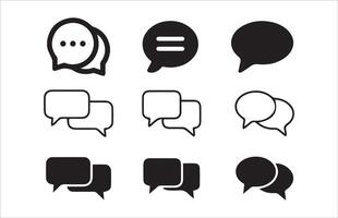 Chat icon. Comment icon set. message icon or logo isolated sign symbol illustration eps 10 vector