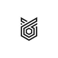66 Number, logo icon design template. vector