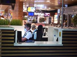 Information Counter at the airport photo