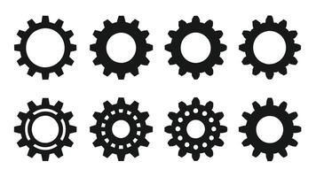 Technical Gear Icon for System Customization vector