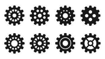 Modern Icon Gear for System Preferences vector