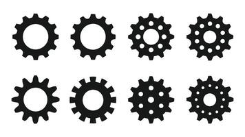 Modern Gear Icon for System Configuration vector