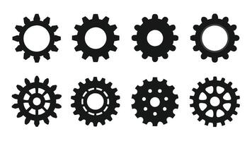 Minimal Settings Gear Icon for UI UX Design vector