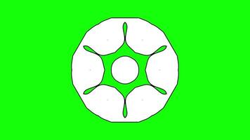 Circular Symbol with Intersecting Shapes video