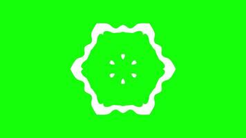 Minimal abstract hexagonal design with smooth edges video