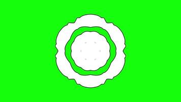 Circular Layered Geometric Pattern with Smooth Contours video