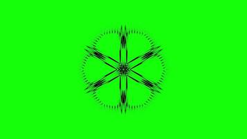 Abstract Animated Design with Symmetrical Geometric Shapes video