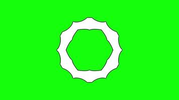 Minimalist Circular Shape with Abstract Edges video