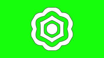 Concentric Hexagonal Pattern With Layered Shapes video