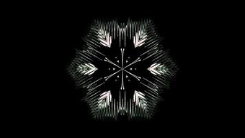 Silver and Black Mandala Animation with Evolving Symmetrical Patterns video