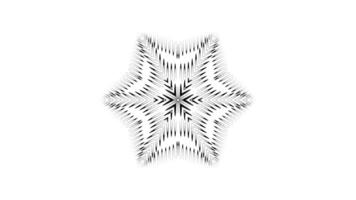 Dynamic Animated Mandala with Zigzag Motion Effect video