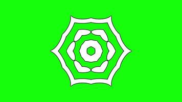 Abstract Hexagonal Layers with Symmetrical White Accents video