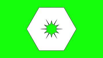 Hexagonal Frame with Starburst Center video