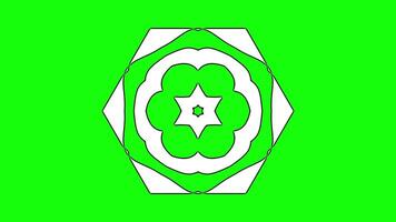 Layered Abstract Star Pattern with Circular Motifs video