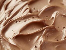 Luxurious mocha mousse texture for dessert design and culinary art photo