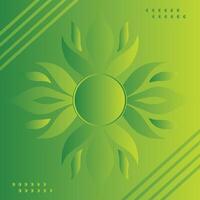 Modern Abstract Springtime Background Leaf Clover Edge St. Patrick's Day Border vector