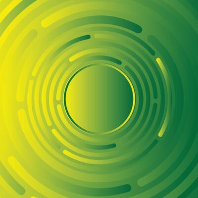 Modern Abstract green gradient circle background with subtle rays of light